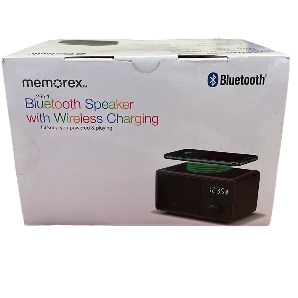 MEMOREX BLUETOOTH SPEAKER WITH WIRELESS CHARGING